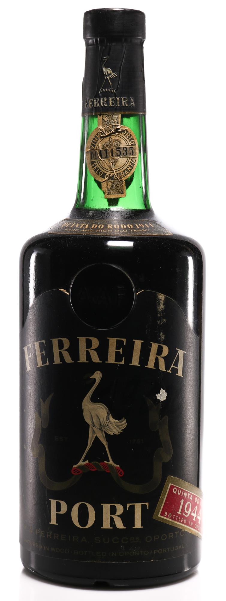 1944 Ferreira A.A. Port Quinta do Rodo - Zeldzame & Rijke Tawny Port - Slijterij Rue Pinard 