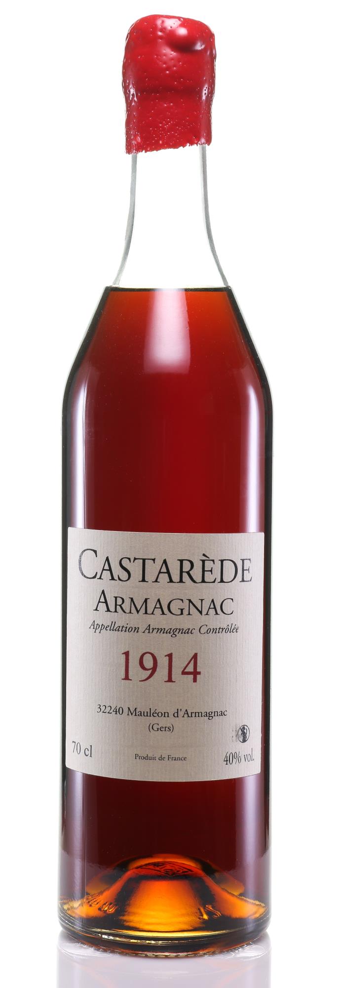 Castarède Armagnac 1914 - Zeldzame Vintage Elegantia - Slijterij Rue Pinard 