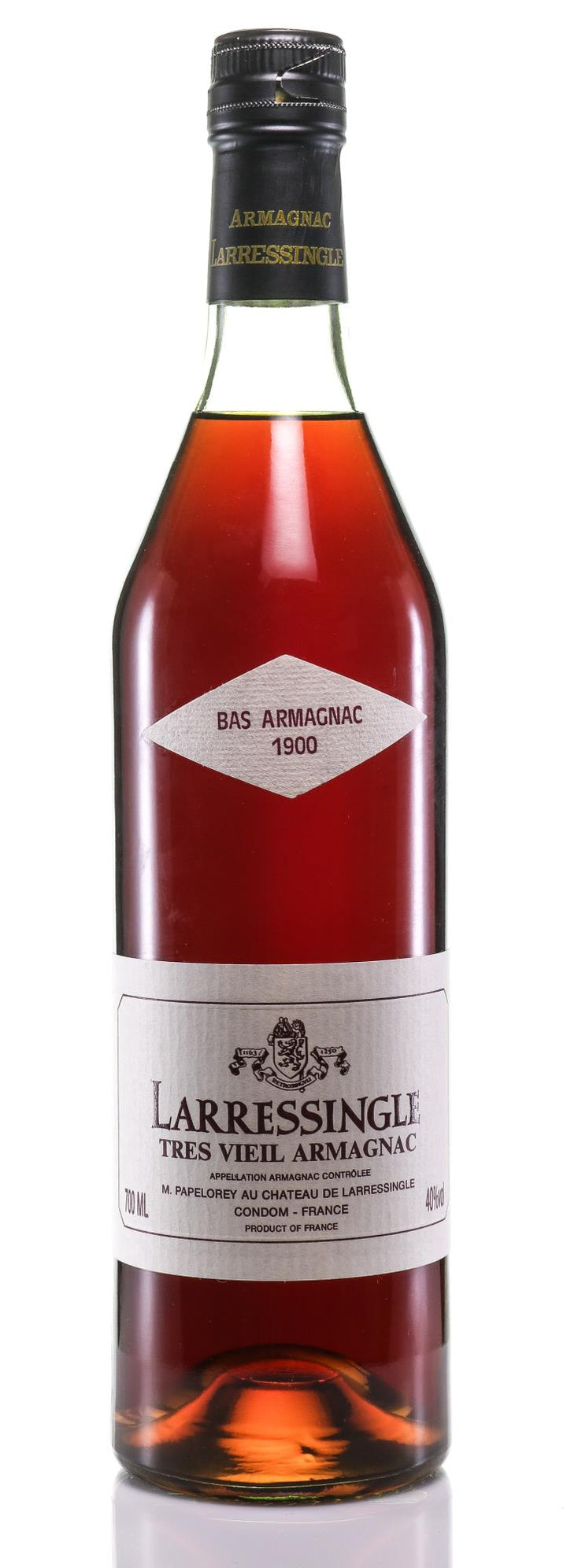 Larressingle Armagnac 1900 Vintage Très Vieil Bas Armagnac - Slijterij Rue Pinard 