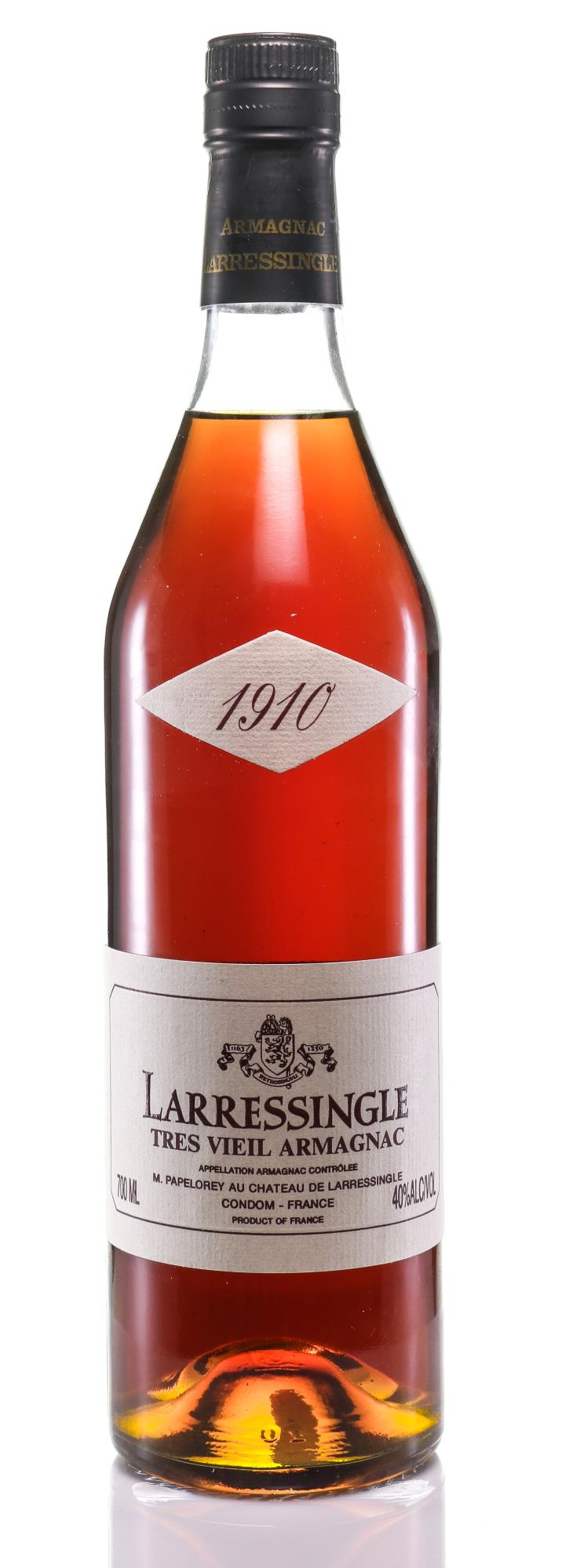 Larressingle Très Vieil Bas Armagnac 1910 - Exclusief Vintage 1999 in Luxe Houten Doos - Slijterij Rue Pinard 