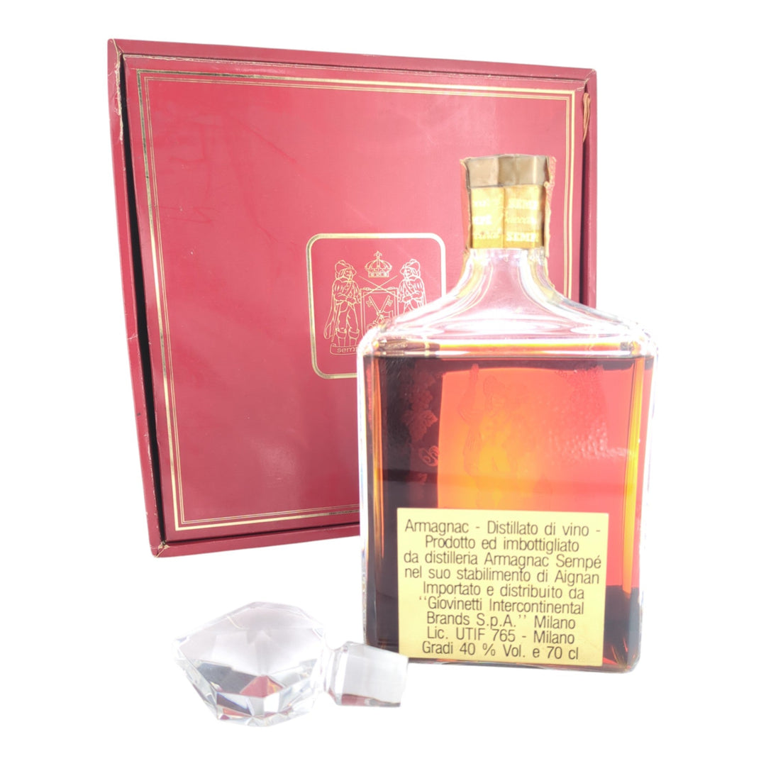 Sempé Armagnac Baccarat Decanter with Hermès Collaboration (1980)