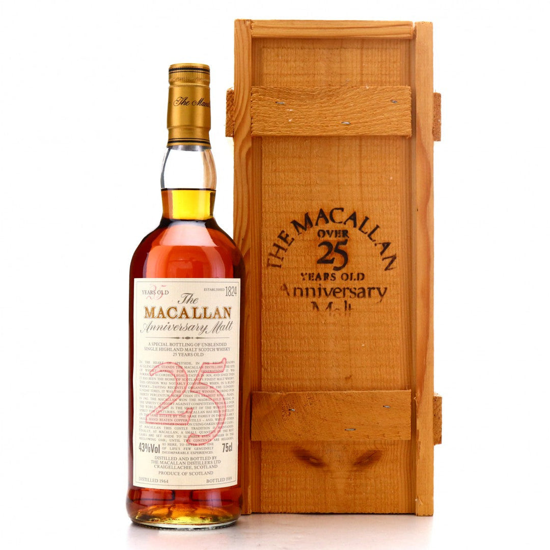 Macallan 25YO Anniversary Whisky 1964 - Slijterij Rue Pinard 