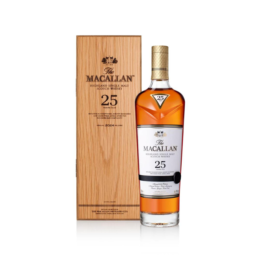 Macallan Sherry Oak 25YO Whisky 2024 - Slijterij Rue Pinard 