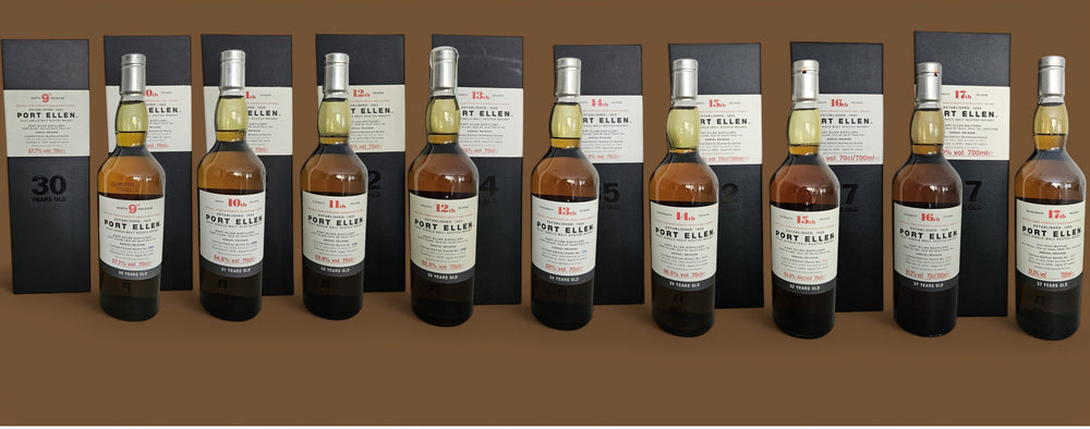 Port Ellen 17 Releases Single Malt Scotch 2001-2017 - Slijterij Rue Pinard 