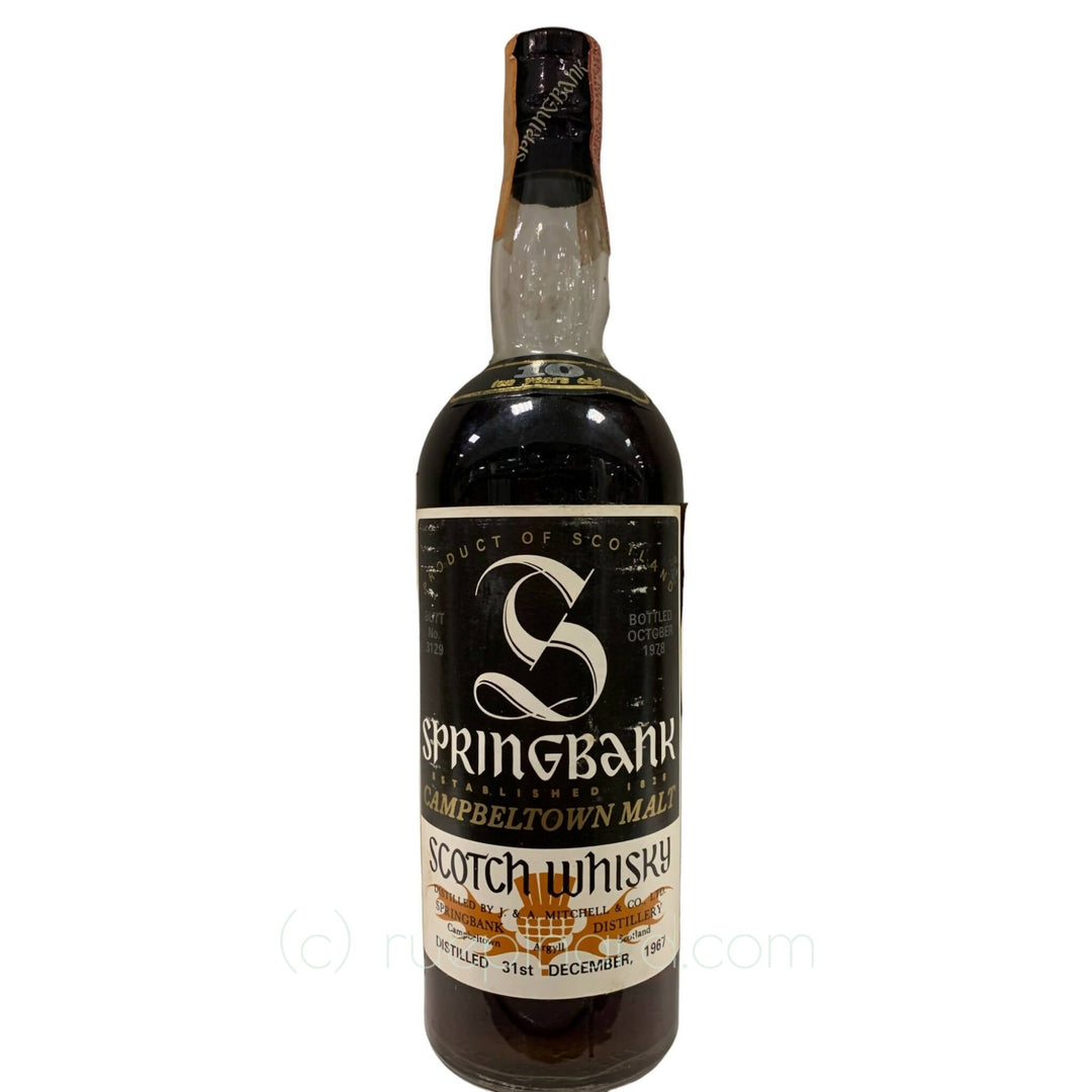 Springbank 1967 10YO - Rue Pinard