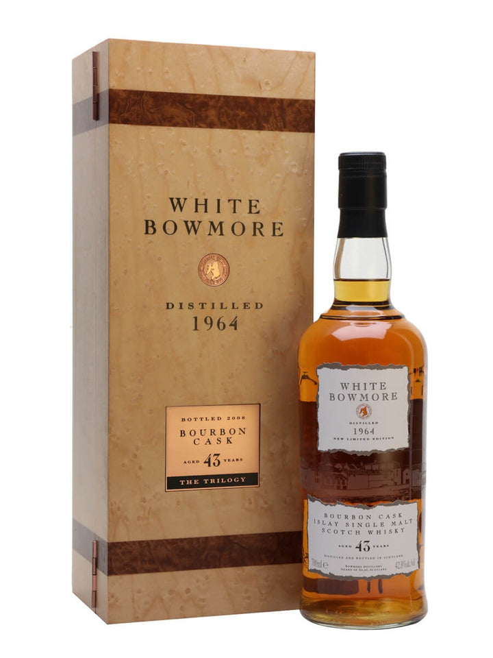 Bowmore Trilogy (Black 42YO, White 43YO, Gold 44YO) Whisky 1964 - Slijterij Rue Pinard 