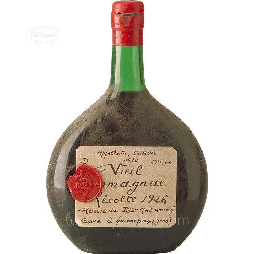 1926 Armagnac Cave à Lannepax Reserve du Petit Montmorency - Bas-Armagnac - Rue Pinard