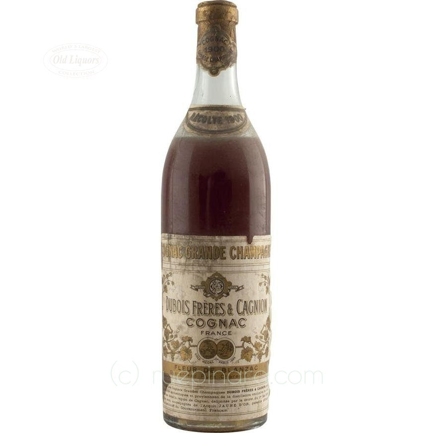 Dubois Frères 1900 Grande Champagne Cognac - Slijterij Rue Pinard 