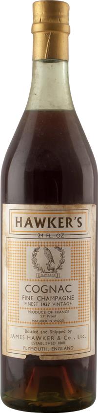 1937 Hawker's Finest Vintage Cognac - Fine Champagne - Slijterij Rue Pinard 