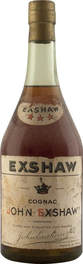 John Exshaw Three Stars Cognac 1930s (Bottled 1970s) - Rue Pinard