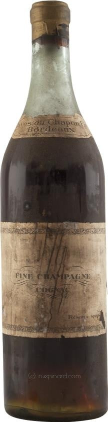 1890 Caves du Chapon Fine Champagne Cognac Réserve spéciale, Bottled Mid-1960s - Rue Pinard