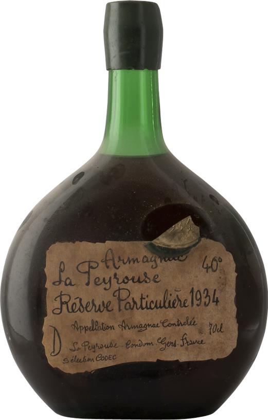 1934 Armagnac La Peyrouse Réserve Particulière - Slijterij Rue Pinard 