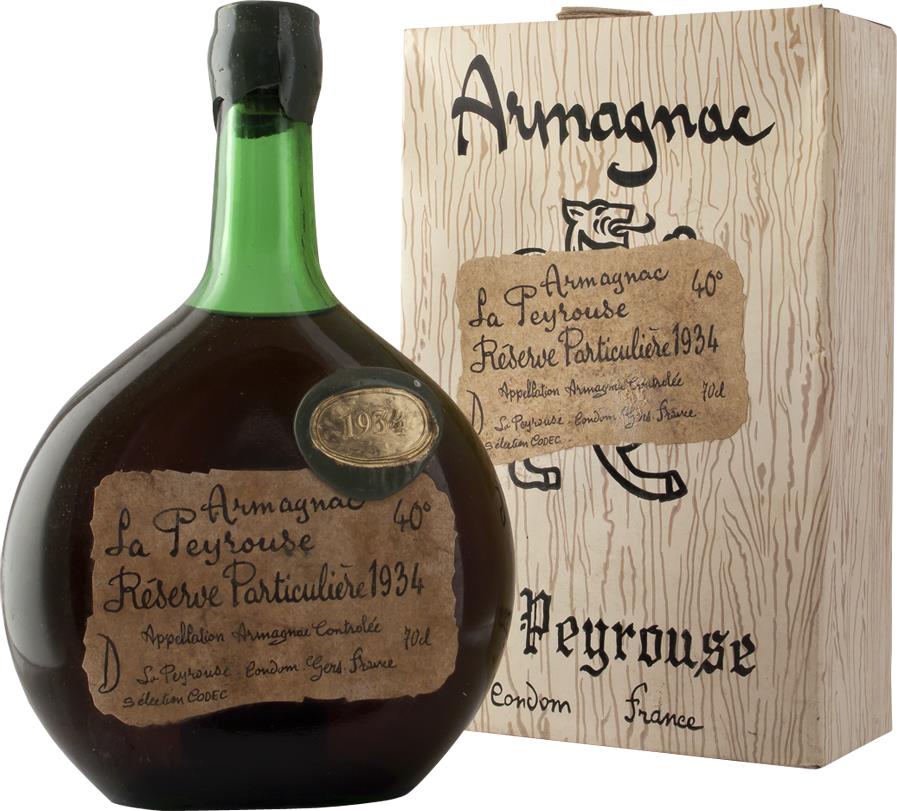 1934 La Peyrouse Réserve Particulière Armagnac Ténaréze Waxbutton - Slijterij Rue Pinard 