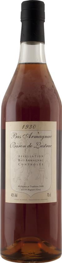 Baron de Lustrac Armagnac 1930 - Luxe Vintage - Slijterij Rue Pinard 