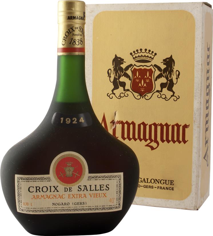 Croix de Salles Bas-Armagnac 1924 Extra Vieux - Slijterij Rue Pinard 