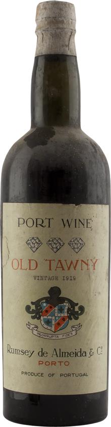 1919 Rumsey de Almeida & Co Old Tawny Port - Vintage Kwaliteit - Slijterij Rue Pinard 