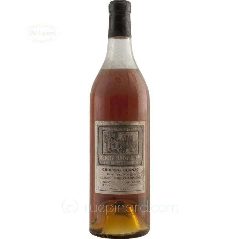 Cognac 1904 Berry Brothers Rudd Fine Champagne SKU 4676