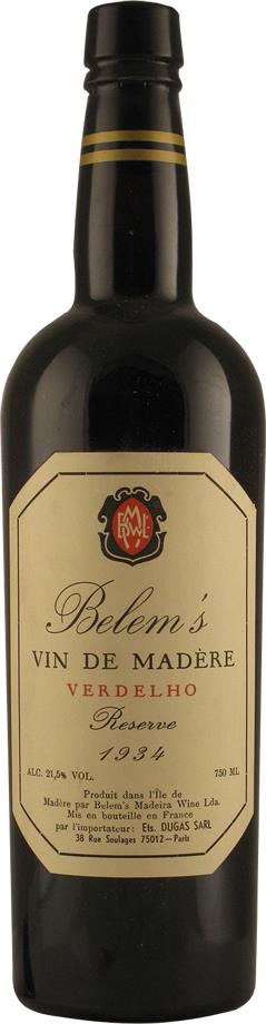 Belem's 1934 Verdelho Reserva Madeira Wijn - Slijterij Rue Pinard 