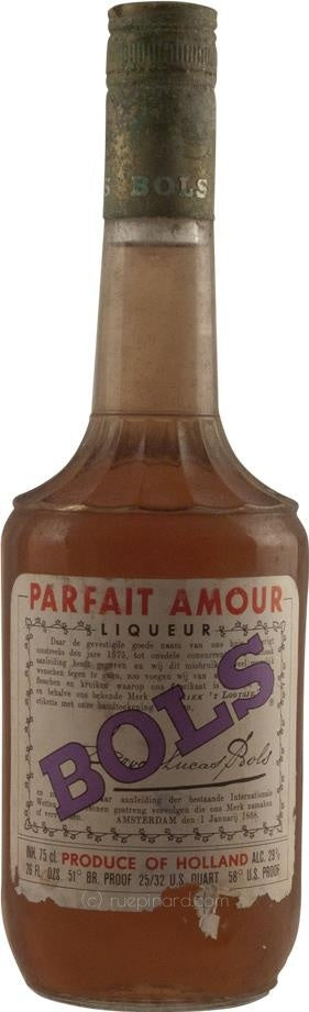 Bols Parfait Amour Liqueur 1980 Vintage - Rue Pinard