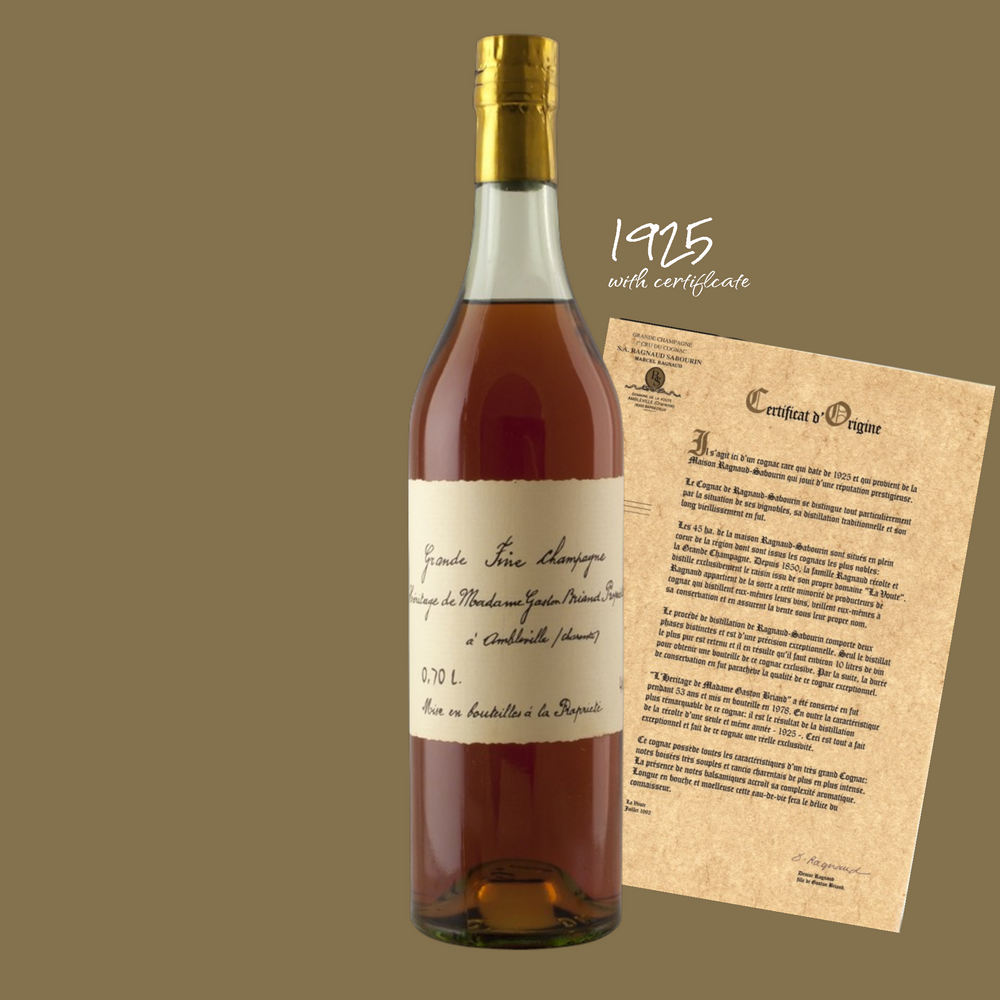 1970 Madame Gaston Briand Grande Fine Champagne Cognac - Slijterij Rue Pinard 